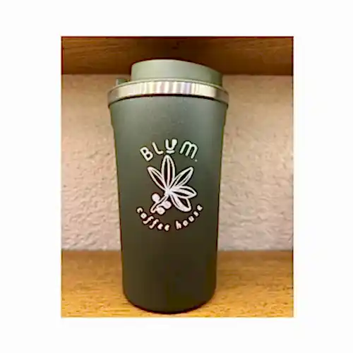 Blum Termos Kupa-Yeşil Çiçekli - blumcoffeehouse